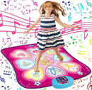 SUNLIN Dance Mixer Rhythm Step Play Mat - Dance Game Toy Pad with LED Lights, Gift for Kids Girls Boys, Adjustable Volume, Built-in Music, 3 Challenge Levels (3-12 Years Old), Pink by TinyTreasures Baby Boutique