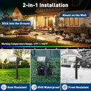 Solar Spot Lights Outdoor, 6 Pack Outdoor Solar Lights for Yard Waterproof, 4 Lighting Modes Solar Landscape Spotlights, Auto On/Off Solar Powered Flood Lights Garden Pathway (Warm White) by CozyNest Decor