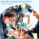 Carseat Toys Hanging Car Seat Toys for Babies 0-6 Months Boy Girl, Mermaid Stroller Toy Newborn Infant Sensory Baby Toy 0-6 Months with Music Rattle Teether, Gift for 0 3 6 9 12 Months by TinyTreasures Baby Boutique