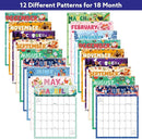 Wall Calendar 2025-2026, 18 Month Calendar from July 2025 to December 2026 Large Desk Calendar with Twin-Wire Binding for Home Office Planning Personal Organisers（14.5" x 11.8"), Festival Style by TinyTreasures Baby Boutique