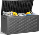 Vixzen 100 Gallon Waterproof Deck Box – Outdoor Storage Organizer for Patio & Garden,Black Pattern by CozyNest Decor