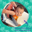 Silly Goose Silicone Animal Baby Bibs for Babies and Toddlers, Waterproof, Adjustable, Soft, Extra Wide Food Catcher Pocket (Baby Fox) by TinyTreasures Baby Boutique