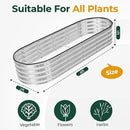 Utopia Home 2 Pack Galvanized Raised Garden Bed, 6ft x 2ft Lightweight Planter Boxes Outdoor with Easy Assembly, Large Garden Bed for Vegetables, Fruits, Flower - Silver by GreenHaven Gardens