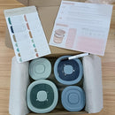 Moonkie Silicone Baby Food Containers | 8oz/4 oz Baby Food Storage Jars with Airtight Lids and A Snack Cup Lid | Freezer,Microwave and Dishwasher Safe, Reusable Baby Food Jars for Infant & Toddler by TinyTreasures Baby Boutique