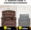 Recliner Chair Manual Modern Ergonomic Lounge Single Sofa Seat Living Room Lounge Recliners on Clearance Foam Filling by CozyNest Decor