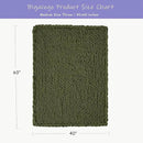 Bigacogo Chunky Knit Throw Blanket for Couch, 40x60 inches, 100% Hand Knitted with Thick Jumbo Chenille Yarn, Cozy Soft Large Rope Knot Cable Crochet Blankets for Sofa Bed Living Room, Yellow Green by CozyNest Decor