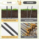 24 Inches Straight Rebar Stakes(20-Pack), 1/2" Diameter Steel Metal Stakes for Garden with Chisel Point End Heavy Duty Ground Anchors for Landscape, Concrete Form, Camping & Trapping Black by CozyNest Decor