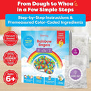 Baketivity Rainbow Bagel Kids Baking Kit - Baking Kits for Kids with Premeasured Ingredients, Step-By-Step Instructions, Video Guide, and STEM Lessons - Kids Cooking Kit for Ages 6-12+ by TinyTreasures Baby Boutique