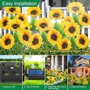 Outdoor Solar Garden Lights, 2024 Upgraded Waterproof Outdoor Solar Lights with 9 Bigger & Brighter Sunflowers, Garden Lights Solar Powered Outdoor Lights for Outside Patio Yard Decorations by GreenHaven Gardens