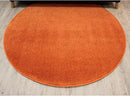KOECKRITZ Soft and Colorful Kids Classroom Area Rugs (Passes Flammability Pill Test) Many Sizes and Bright Colors to Select from (8' Round, Tangerine) by CozyNest Decor