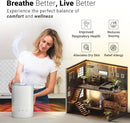 MIKO Ultrasonic Humidifiers for Bedroom Baby - Pre Filter, Wifi App controlled, Auto Mode, No Leak Design, Sleep Mode, Built-in Timer, Humidifier for Babies & Home by TinyTreasures Baby Boutique