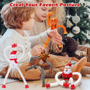 Christmas LED Pop Tubes Light Up 4 Pcs Sensory Fidget Toys, Telescopic Suction Cup Santa Toys Autism Christmas Party Favors Game Prizes Goody Bags Stocking Stuffers Treats for Kids 3+ (Christmas) by TinyTreasures Baby Boutique