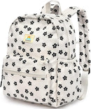 STEAMEDBUN Corduroy Kids Backpack for Girls and Boys 5-8: Girls Backpack for Elementary Kindergarten - 15 inch Cute Backpacks for Kids - Flower by TinyTreasures Baby Boutique