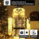 61Inch Nutcracker Christmas Decor Outdoor with LEDs 5 Feet Lighted Large Nutcracker Lighted Christmas Decorations Outdoor with Stakes & Zip Ties for Xmas Yard, Porch, Lawn by CozyNest Decor