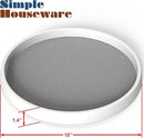 Simple Houseware 10-Inch Lazy Susan Spice Organizer Rotating Tray, 4-Pack by CozyNest Decor