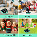 Tic-Tac-Toe Bolt Game, 4-in-1 Handheld Puzzle Game Console, Electronic Tic-Tac-Toe Toy, Educational and Memory Growth, Portable Travel Games for Car Ride, Board Games for Kids and Adults (Cyan) by TinyTreasures Baby Boutique