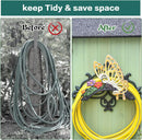 Sungmor Cast Iron Garden Hose Holder, Heavy Duty Wall Mounted Hose Hanger, Decorative Butterfly Water pipe Organizer, Hose Reel Rack for Outside, Garden Yard Decor by GreenHaven Gardens