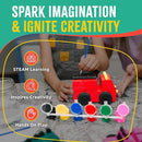 DIY Wood Building Kits, STEM Woodworking Kit for Kids, Creative Fun Craft Projects, Great Gift for Boys & Girls (Wooden Cars, 1-Pack) by TinyTreasures Baby Boutique