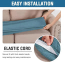 H.VERSAILTEX Super Stretch Individual Seat Cushion Covers Sofa Covers Couch Cushion Covers Slipcover Sets Thick Jacquard Textured Twill Fabric (1 Piece Chair Cushion Cover, Storm Blue) by CozyNest Decor