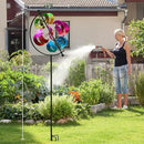 Wind Spinner for Garden and Yard - Large Metal Kinetic Wind Sculpture for Outdoor Decor (Moons) by CozyNest Decor