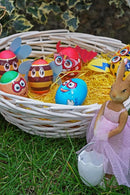 METMA 1999 Egg Decorating Kit Heroes - Complete Decorative Eggs Set with Liquid Dyes, Stickers, Egg Spinner, and More - Fun Easter Egg Dye Kit Arts and Crafts for Kids by TinyTreasures Baby Boutique