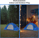 KidzAdventure 2 in 1 Indoor/Outdoor Tent for Kids, Small 1 or 2 Toddler/Kids Tent, Backpacking, Lightweight and Easy Pop up, Ideal for Backyard, Outside Camping, or Play Fort by TinyTreasures Baby Boutique