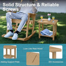 Outdoor Side Table - 2-Tier Storage All Weather Outdoor End Table for Patio - HDPE Morden Easy Maintenance Adirondack Side Table for Pool Porch Balcony Garden Lawn Backyard Outside Indoor by GreenHaven Gardens