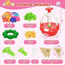 Einailvk Fabric Flower Bouquets Toys, DIY Flower Making Kit for Kids 3 4 5 6 7 8 9 10 11 12 Year Old Girl Birthday Christmas Gift, Art and Crafts Kit Toys for Girls 4-6 6-8 8-12 Year Old (RED) by TinyTreasures Baby Boutique