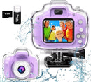 Kids Camera Waterproof Underwater Camera for 3-12 Year Old Boys Girls 2 Inch IPS Screen 1080P HD Digital Kids Video Camera Indoor Outdoor Action Cameras Best Christmas Birthday Gifts by TinyTreasures Baby Boutique