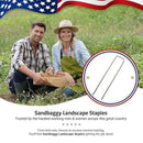 Sandbaggy 1000 Count 6" Landscape Staples | Industrial Grade 11 Gauge Steel | Great for Securing Landscape Fabrics, Erosion Control Matting, Bird Netting & Etc |Trusted by Farmers Across USA by CozyNest Decor