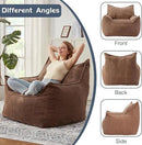 Giant Bean Bag Chair Sofa for Adults Teens, Comfy Corduroy Large Bean Bag Chairs with Armrests for Bedroom Living Room, Adult BeanBag Lazy Sofa Couch Chairs with Filler Included by CozyNest Decor