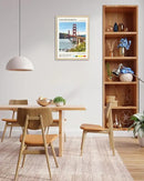 HesenDot Natural OAK Wood Golden Gate Bridge Framed Wall Art,12x16in San Francisco City Skyline Canvas Wall Print,Modern Urban Landmark Wall Decor for Living Room,Bedroom,Office Gallery Gifts Set of 1 by CozyNest Decor