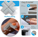 8-Pack Corner Protectors Baby Proof, Furniture Corner and Edge Safety Bumpers, Soft Rubber Foam Cushion Covers, 3M Taped Corner Guards, Baby Child Proofing Pads, Table Corner Protectors, Grey by TinyTreasures Baby Boutique