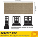JSEI Dirt Trapper Door Mat 24"x60" Non-Slip Washable Entrance Mat, Dog Doormats, Absorbent & Fade-Resistant Floor Mats, Low Profile Welcome Mats for Entryway, Front Door, and Inside Entrance, Beige by CozyNest Decor