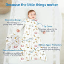 TotAha Sleep Sack 3 Pack, Breathable Sleep Bag for Infant Girl Boy, Wearable Blanket Baby Sleeping Sacks with 2-way Safe Zipper, 0.5 TOG by TinyTreasures Baby Boutique