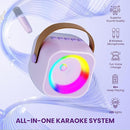 Karaoke Machine for Kids Toys for 4-12+ Year Old, Mini Portable Bluetooth Speaker with 2 Wireless Microphones, Birthday Party for Girls Boys by TinyTreasures Baby Boutique