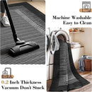 Wonnitar Washable Striped 5x7 Washable Area Rug, Non-Slip Black Berber Stripe Rugs for Living Room, Low Pile Minimalist Floor Carpet Rugs for Bedroom Dining Room Home Office (Black,5' x 7') by CozyNest Decor