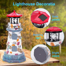 Solar Lighthouse with Rotating Beacon,11.4" Outdoor Garden Lighthouse Decor,Waterproof Statue Lighthouse Lamp for Yard Lawn Patio Gifts by GreenHaven Gardens