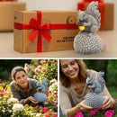 Solar Garden Statue – Hand-Painted Resin Squirrel on Pinecone with Glowing LED Acorn – Charming Yard, Patio & Balcony Decor – Gift for Mom, Grandma & Garden Lovers by CozyNest Decor