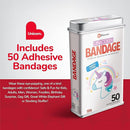 BioSwiss Bandages, Unicorn Shaped Self Adhesive Bandage, Latex Free Sterile Wound Care, Fun First Aid Kit Supplies for Kids, 50 Count by TinyTreasures Baby Boutique