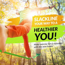 85ft Slackline Kit for Kids and Adults | Beginner Friendly Slackline | Slack Line Set with Tree Protectors, Cotton Carry Bag & Steel Ratchet | Outdoor Gym for Kids by TinyTreasures Baby Boutique