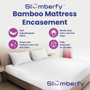 King Size Waterproof Bamboo Mattress Encasement by Slumberfy - Premium Skin-Safe Mattress Protector with 360° EZ Zipper, Lab-Tested Bed Bug, Zippered Encasement (76x80 in) by TinyTreasures Baby Boutique