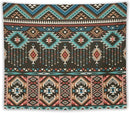 HZOHNAGO Aztec Tapestry Turquoise Blue and Brown and Native American Tribal Pattern Printed Wall Tapestry Wall Hanging for Bedroom Living Room Dorm 60" W x 50" H by CozyNest Decor