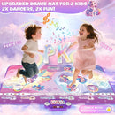 Extra Large Dance Mat for Kids, Rechargeable Electronic Dance Mats Toy with Light-up 12 for Girls, Pink Dance Pad Challenge Games Christmas Birthday Gifts Ideas for Kid Ages 3-12 by TinyTreasures Baby Boutique