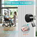 Door Knob Cover Lock with Combination Padlock, Child Proof Door Knob Covers, Door Knob Lockout Device for Dementia Elderly Safety, Renter Friendly Temporary Bedroom Door Lock (Black) by TinyTreasures Baby Boutique