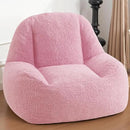 Homguava Bean Bag Chairs for Adults,Giant Beanbag Couch Adult Bean Bag Chair with Filler Included,Modern Lazy Sofa Comfy Chair for Living Room(Soft Pink) by CozyNest Decor