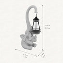 Solar Powered Outdoor Figurine Lights, 10 Inch Waterproof Animal Elephant Statue Light, Suitable for Decorations for Patio, Balcony, Lawn, Courtyard, Etc.(Chest) by GreenHaven Gardens