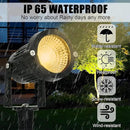 LED Landscape Spotlights Low Voltage 5W 12V 24V Garden Pathway Lights Waterproof IP66 Warm White Walls Trees Flags Outdoor Landscape Lights with Stakes by GreenHaven Gardens