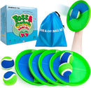 EVERICH Upgraded Toss and Catch Ball Game Set - Indoor and Outdoor Games for Kids 3-12, Beach Sand Pool Water Toy Includes 4 Paddles 4 Sticky Balls, Great Birthday Easter Gifts for Boys Girls by TinyTreasures Baby Boutique