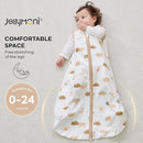 JELLYMONI Baby Sleep Sack 0-6 Months Wearable Blanket for Baby, 100% Cotton 2 Pack Infant Toddler Sleeping Sack Lightweight Soft 2-Way Zipper Sleepsack by TinyTreasures Baby Boutique